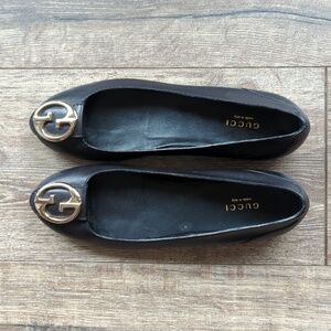 Gucci Black Ballet Shoes